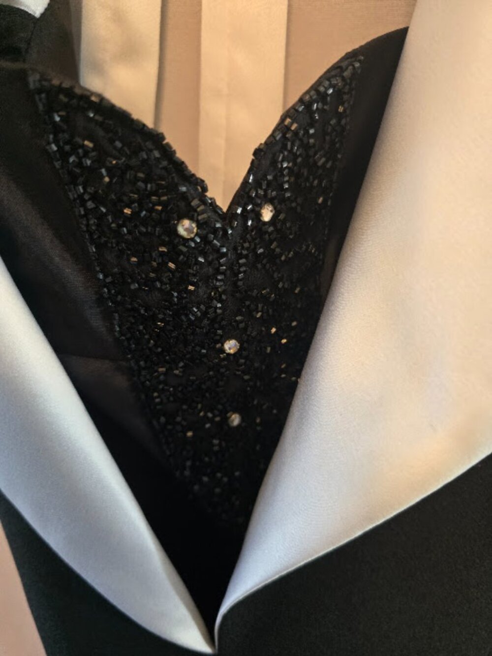 BLACK COCKTAIL DRESS TUXEDO STYLE NWT EVER BEAUTY HALTER STYLE SIZE 14 - Picture 6 of 13